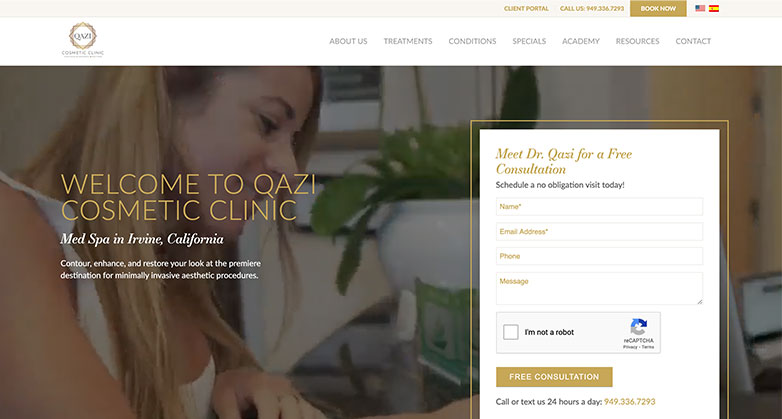 Qazi Cosmetic Clinic is ideal for minimally invasive treatments in California.
