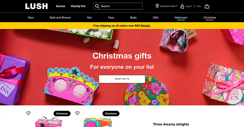 Lush Cosmetics: a succesful example of caompany that used digital branding services