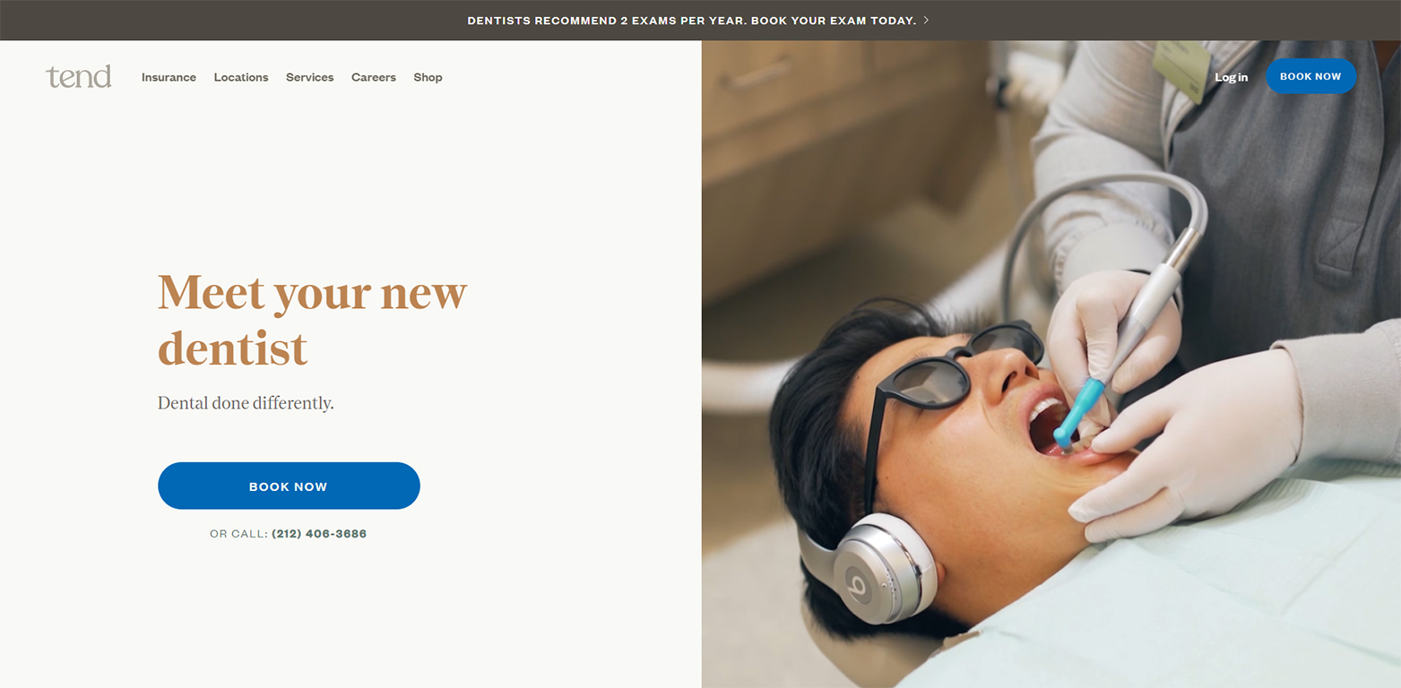 Happy — modern website from scratch for the dental company