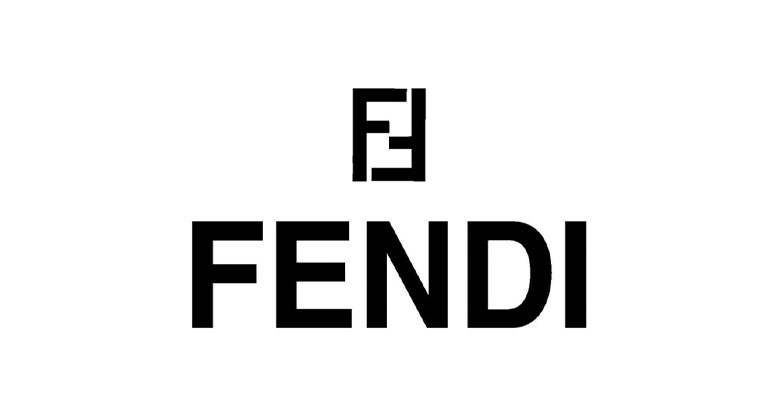 The Fendi logo was created with two letters "F", one of which is upside down
