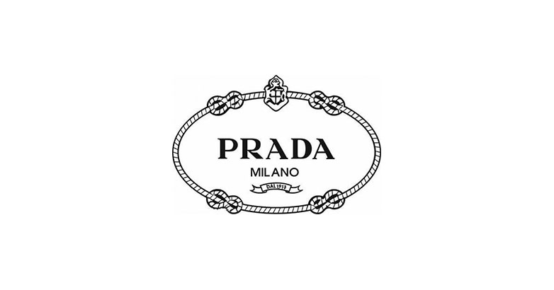 Prada's logo report the city of Milan to give a sense of luxury to its customers.