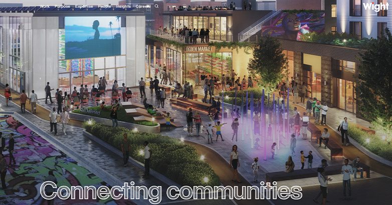 The stellar construction website of Wight company