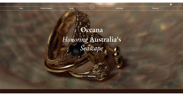 The Abby Seymour website features elegant design and user-friendly navigation menu with high-quality images and professional design