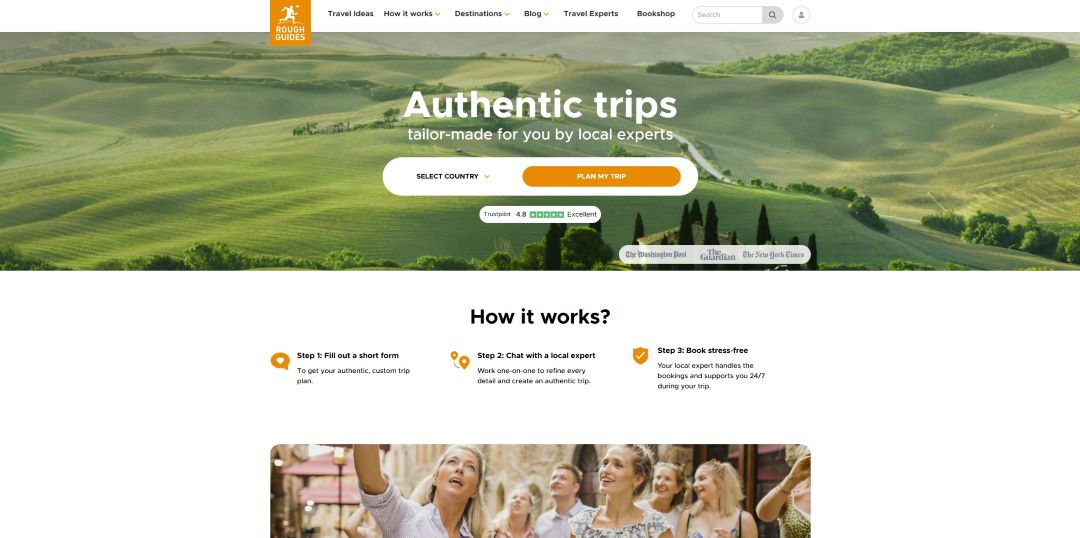Rough Guides homepage
