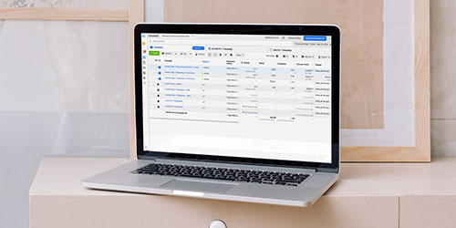 Paid advertising campaign dashboard.