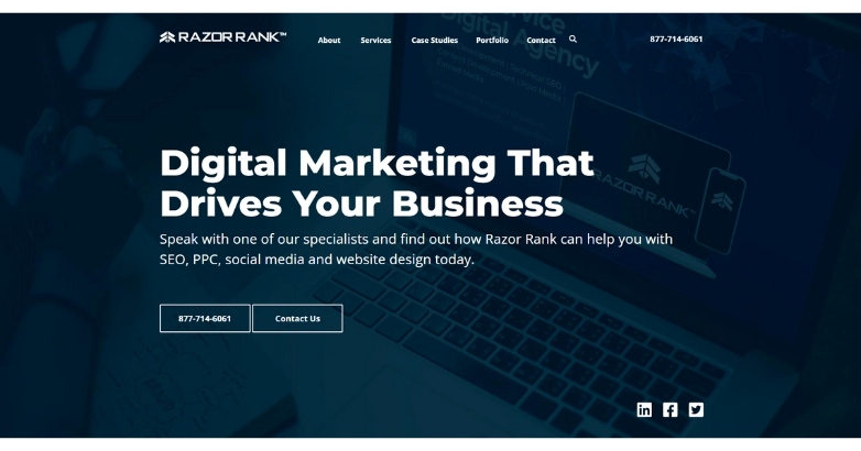 Razor Rank's digital marketing solutions designed to elevate hotel businesses and improve website performance.