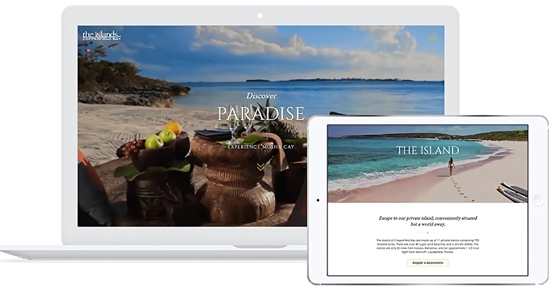 A responsive website of the Copperfield Island Bay with modern and friendly user interface.