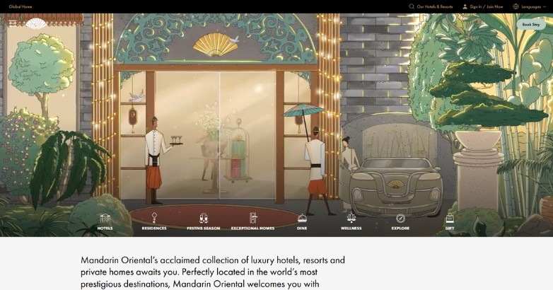 Mandarin Oriental is a hotel chain headquartered in Hong Kong.