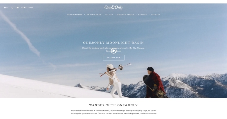 One & Only is a chain of hotels with luxury resorts located in beautiful locations.