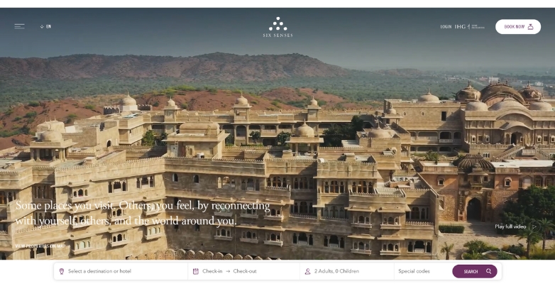 Six Senses focuses on providing a luxurious experience while respecting the environment.