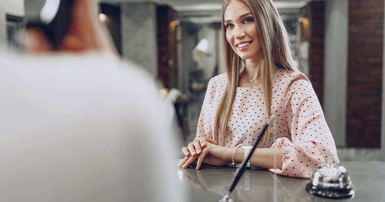 The hotel has managed to improve its reputation and a new client has just checked in