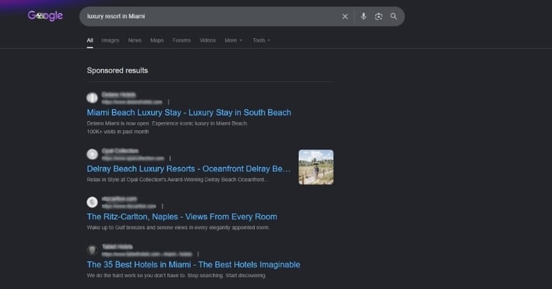 Search advertising and Google Hotel Ads drive bookings for luxury resorts and hotels online