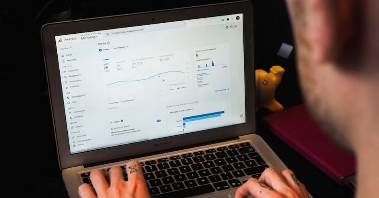 Google Analytics dashboard used during a hotel website redesign process