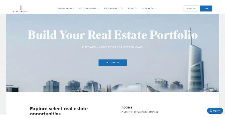 Real estate investor website design promoting portfolio growth and investment opportunities
