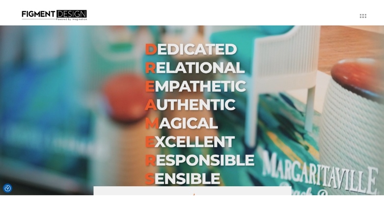 View of Figment website homepage, emphasizing their SEO services tailored for hotel.