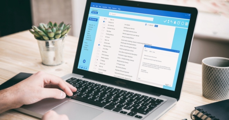 Image illustrating email page, emphasizing personalized email marketing for tourism.