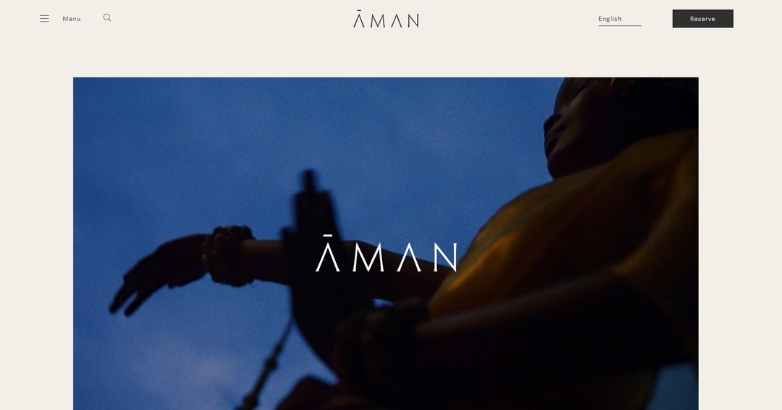 Aman is a hotel chain that conveys a sense of peace and serenity.
