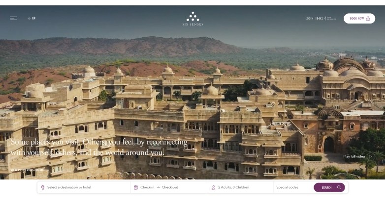 Six Senses focuses on providing a luxurious experience while respecting the environment.